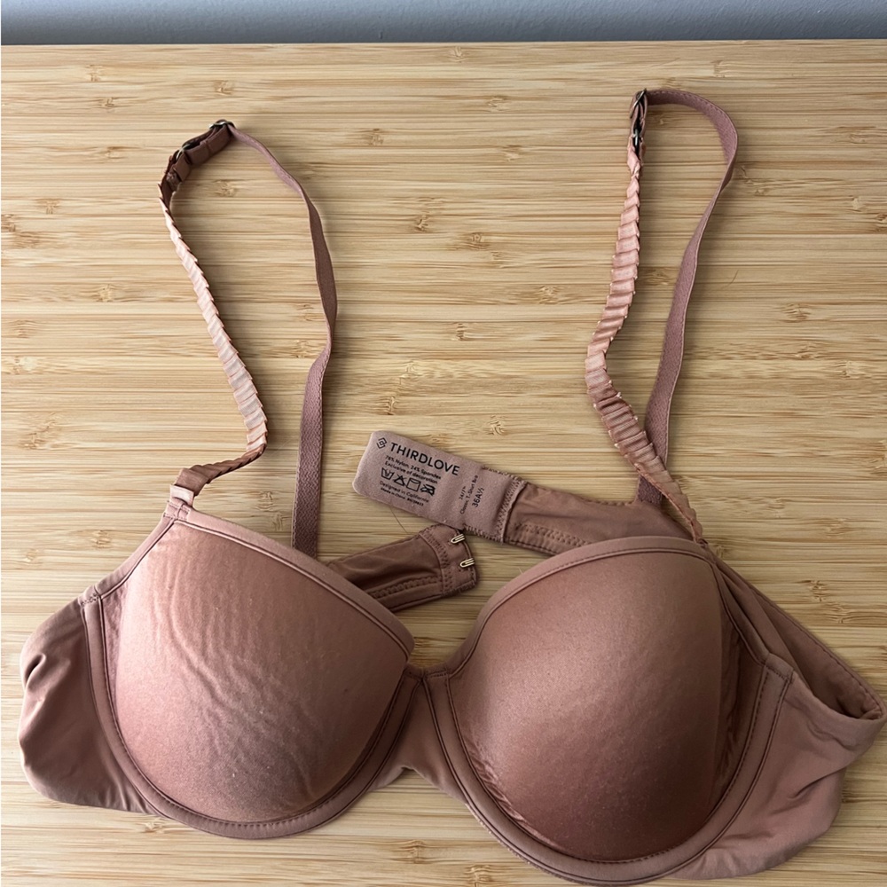 Third love t-shirt bra (mocha 36 a1/2)
